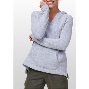 BOGO! 𝅺Faherty Whitewater Hoodie Pullover Organic Cotton Blue White Size XS